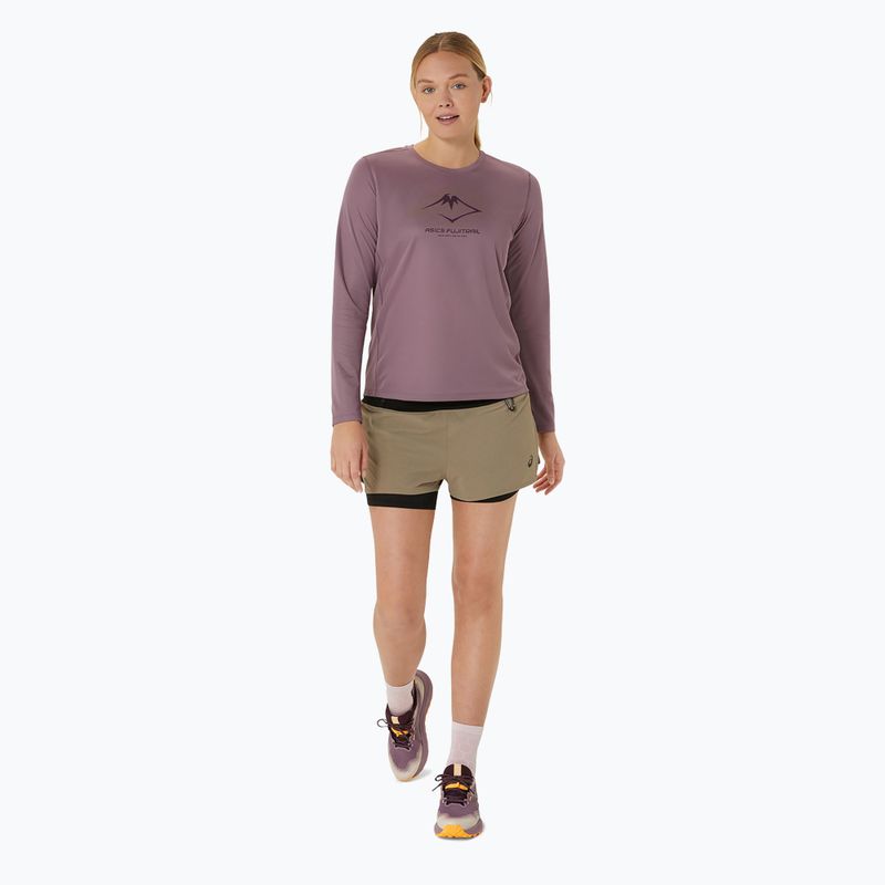 Кофта для бігу жіноча ASICS Fujitrail Logo dusty mauve 2