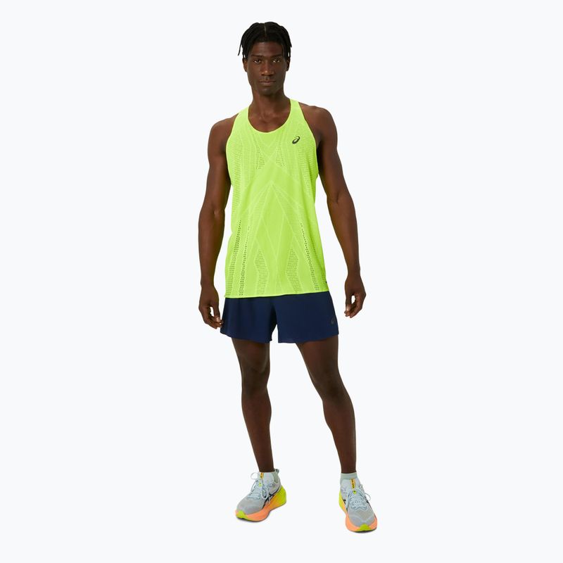 Топ для бігу чоловічий ASICS Metarun Singlet safety yellow 2