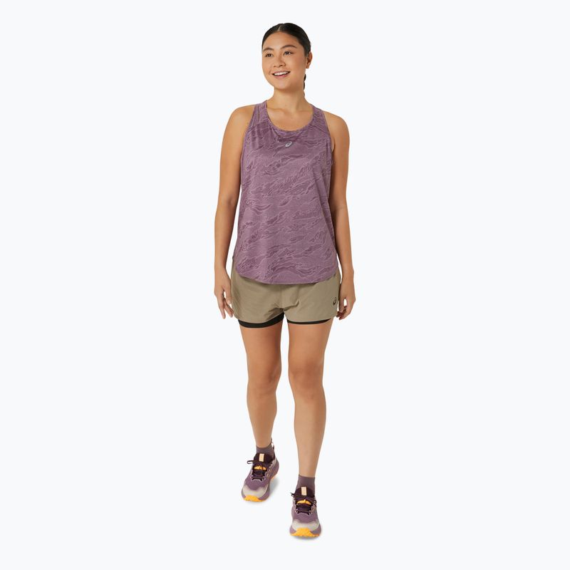 Топ для бігу жіночий ASICS Road All Over Print Tank dusty mauve 2