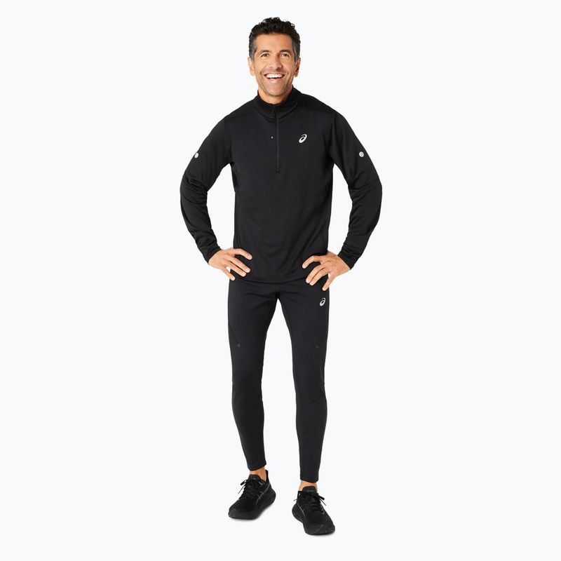 Кофта для бігу чоловіча ASICS Road Winter 1/2 Zip Mid Layer performance black 2