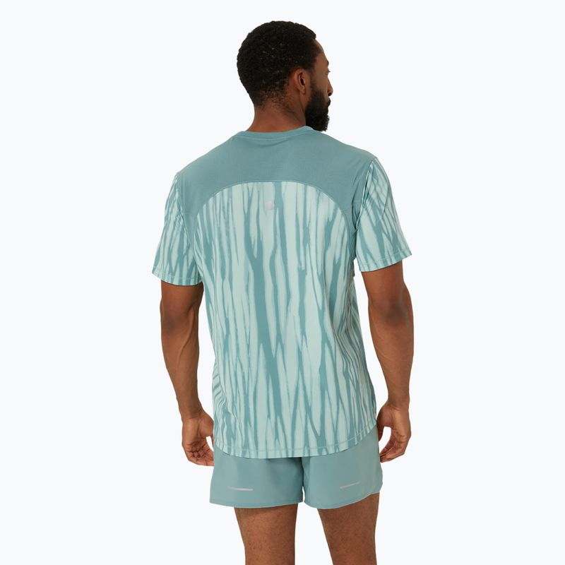 Футболка для бігу чоловіча ASICS Road All Over Print Top light celadon/celadon 3