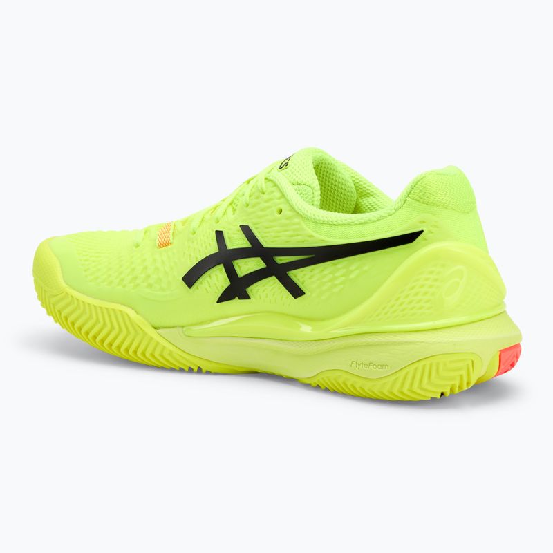 Кросівки для тенісу жіночі ASICS Gel-Resolution 9 Clay Paris safety yellow/black 3