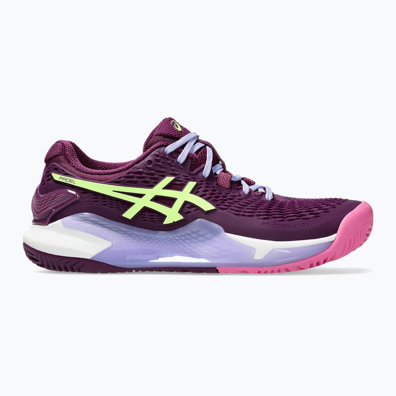 Кросівки для паделю жіночі ASICS Gel-Resolution 9 deep mauve/lime green 8