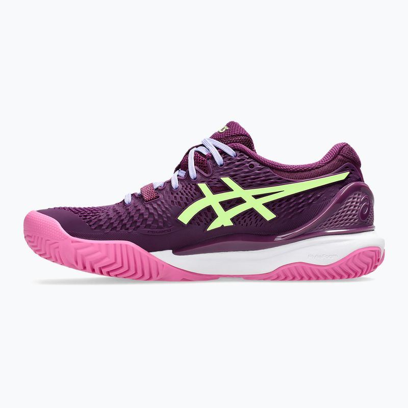 Кросівки для паделю жіночі ASICS Gel-Resolution 9 deep mauve/lime green 9