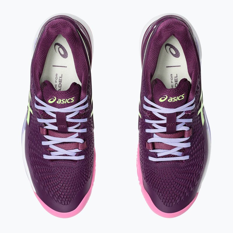 Кросівки для паделю жіночі ASICS Gel-Resolution 9 deep mauve/lime green 12