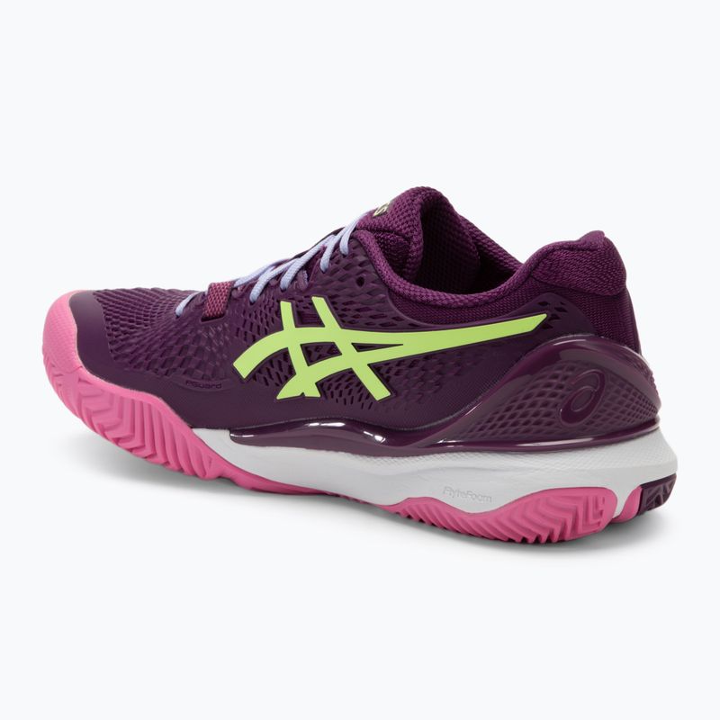 Кросівки для паделю жіночі ASICS Gel-Resolution 9 deep mauve/lime green 3