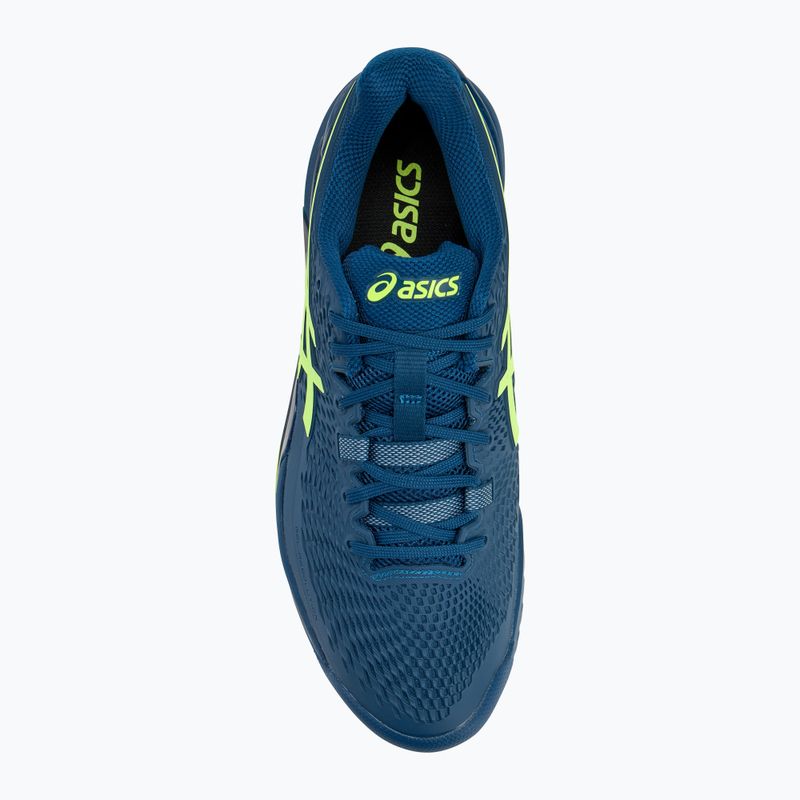 Кросівки для тенісу чоловічі ASICS Gel-Resolution 9 mako blue/safety yellow 5