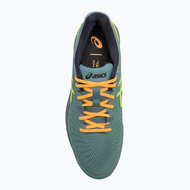 Кросівки для паделю чоловічі ASICS Gel-Resolution 9 celadon/safety yellow 5