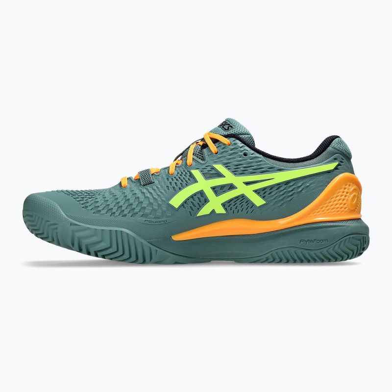 Кросівки для паделю чоловічі ASICS Gel-Resolution 9 celadon/safety yellow 9