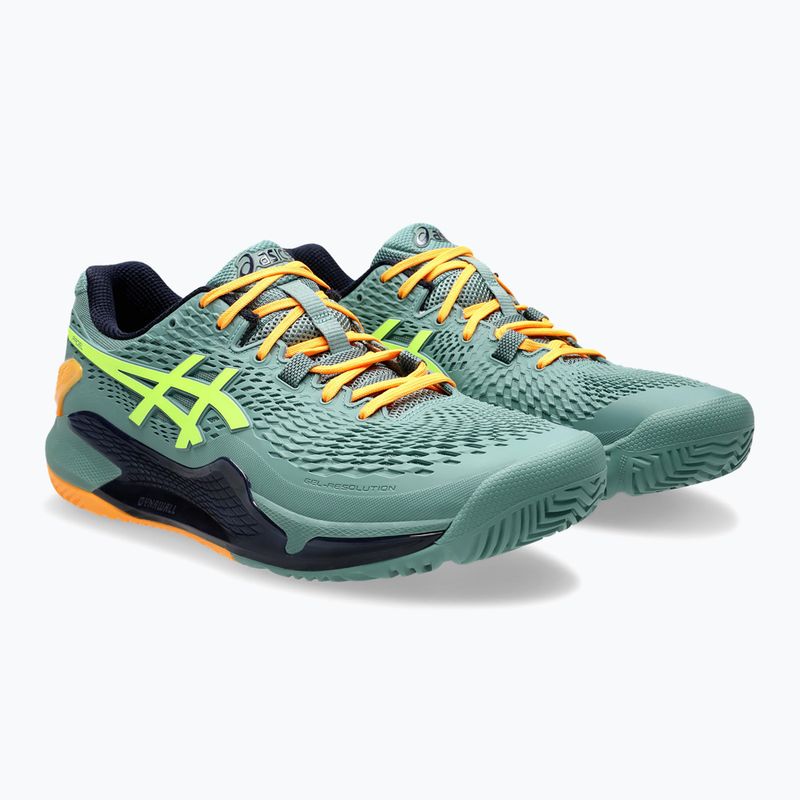 Кросівки для паделю чоловічі ASICS Gel-Resolution 9 celadon/safety yellow 10