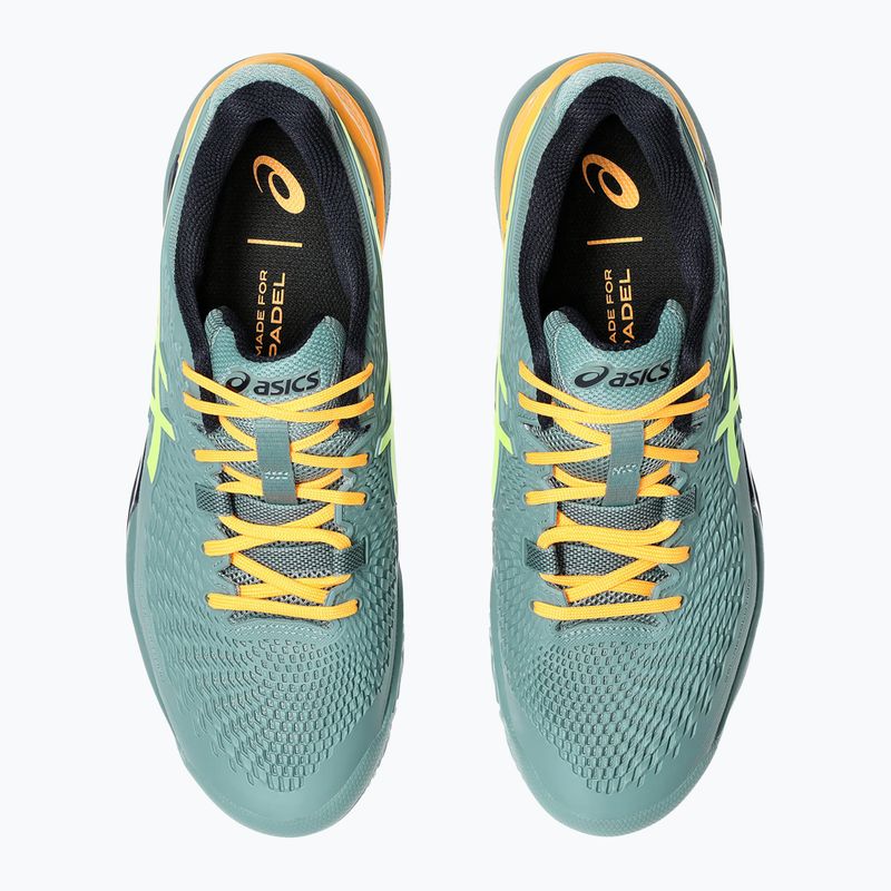 Кросівки для паделю чоловічі ASICS Gel-Resolution 9 celadon/safety yellow 12