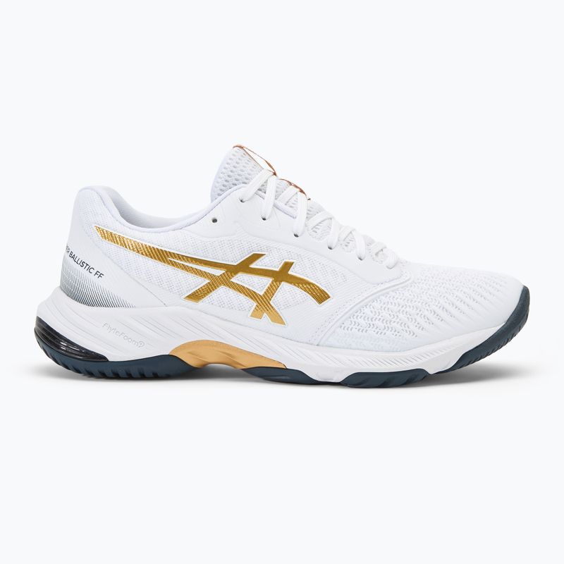 Кросівки чоловічі ASICS Netburner Ballistic FF 3 white/pure gold 2