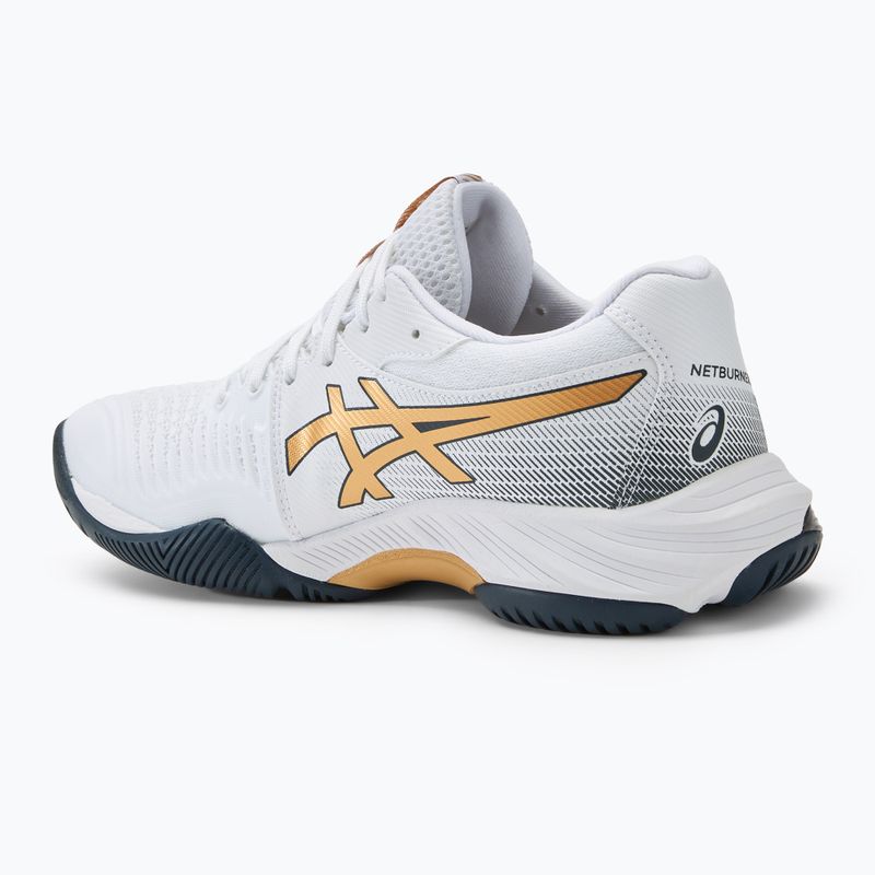 Кросівки чоловічі ASICS Netburner Ballistic FF 3 white/pure gold 3