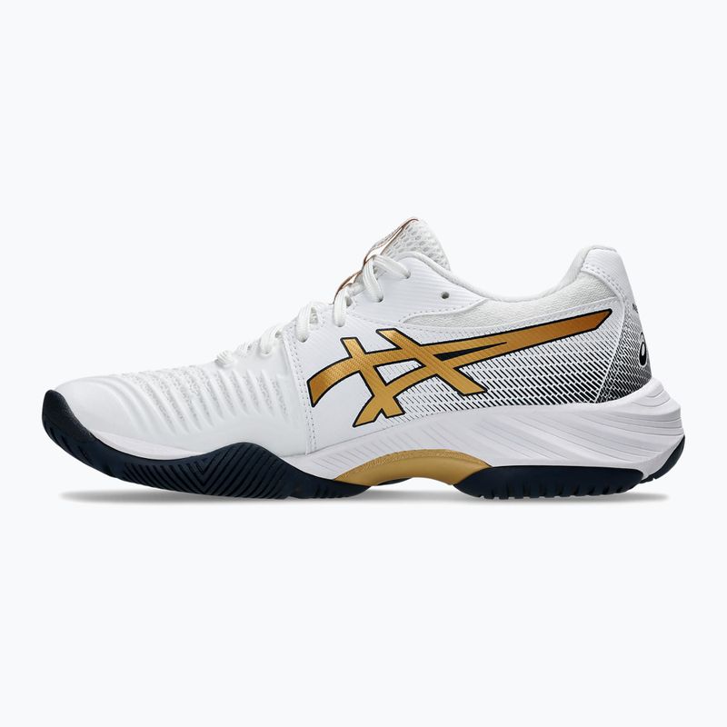 Кросівки жіночі ASICS Netburner Ballistic FF 3 white/pure gold 2