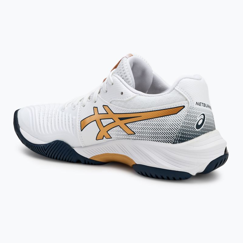 Кросівки жіночі ASICS Netburner Ballistic FF 3 white/pure gold 3