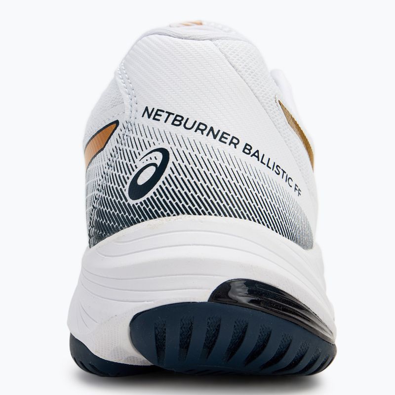 Кросівки жіночі ASICS Netburner Ballistic FF 3 white/pure gold 6