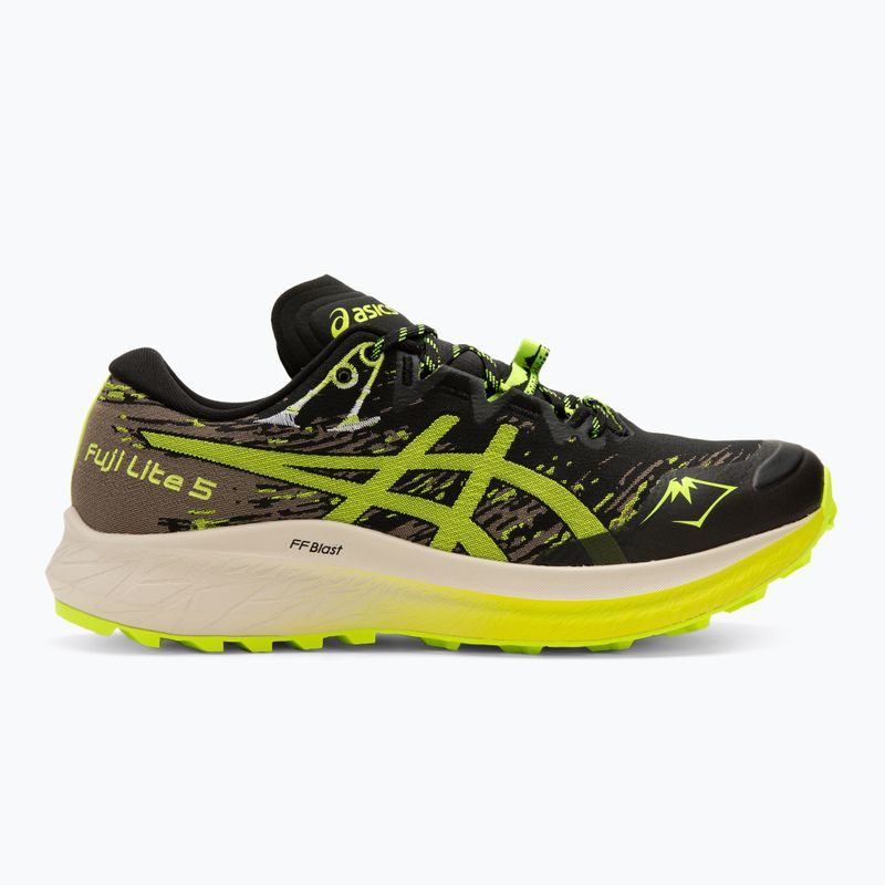 Кросівки для бігу чоловічі ASICS Fuji Lite 5 black/safety yellow 3