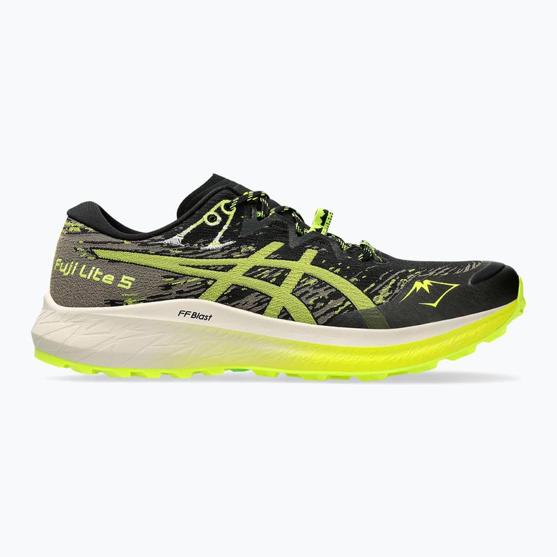 Кросівки для бігу чоловічі ASICS Fuji Lite 5 black/safety yellow 8