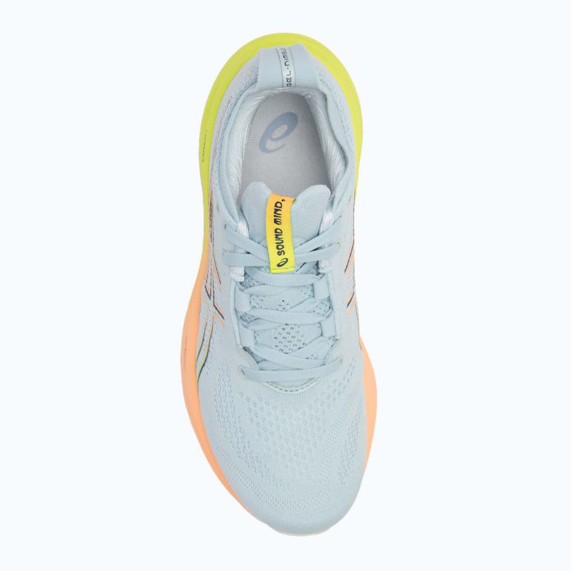 Кросівки для бігу жіночі ASICS Gel-Nimbus 26 Paris cool grey/safety yellow 5