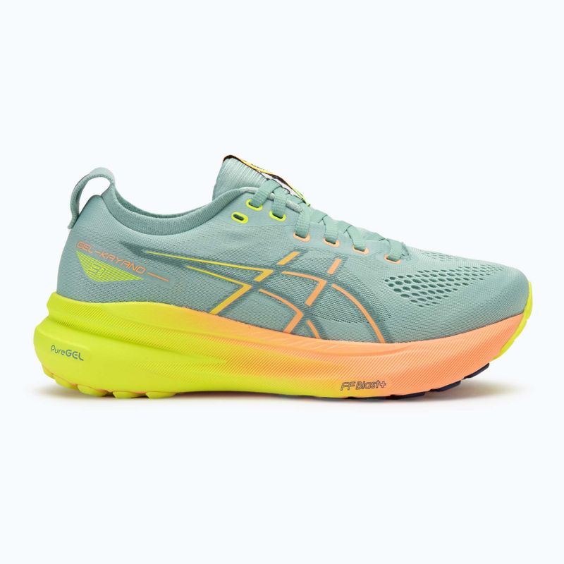 Кросівки для бігу жіночі ASICS Gel-Kayano 31 Paris light celadon/safety yellow 2