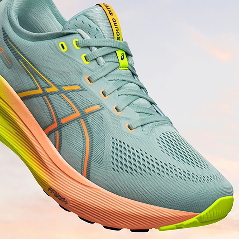 Кросівки для бігу жіночі ASICS Gel-Kayano 31 Paris light celadon/safety yellow 13