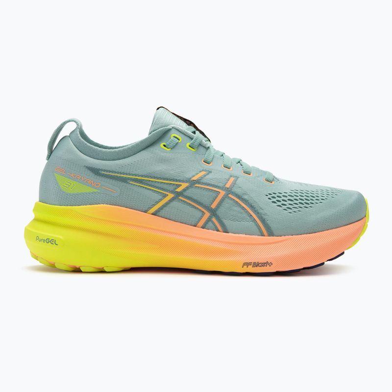 Кросівки для бігу чоловічі ASICS Gel-Kayano 31 Paris light celadon/safety yellow 2