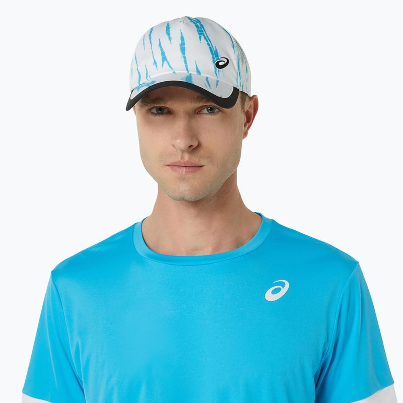 Футболка тенісна чоловіча ASICS Court SS Top digital aqua/brilliant white 4