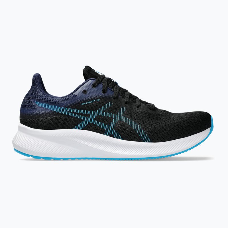 Кросівки для бігу чоловічі ASICS Patriot 13 black/digital aqua 8