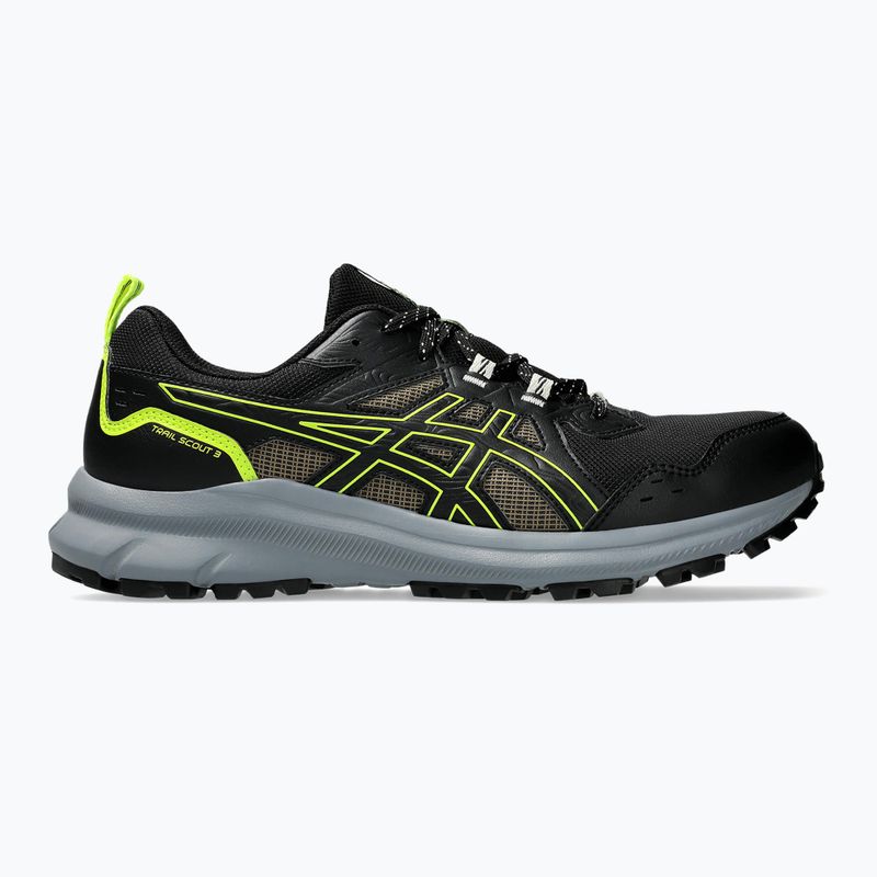 Кросівки для бігу чоловічі ASICS Trail Scout 3 black/safety yellow