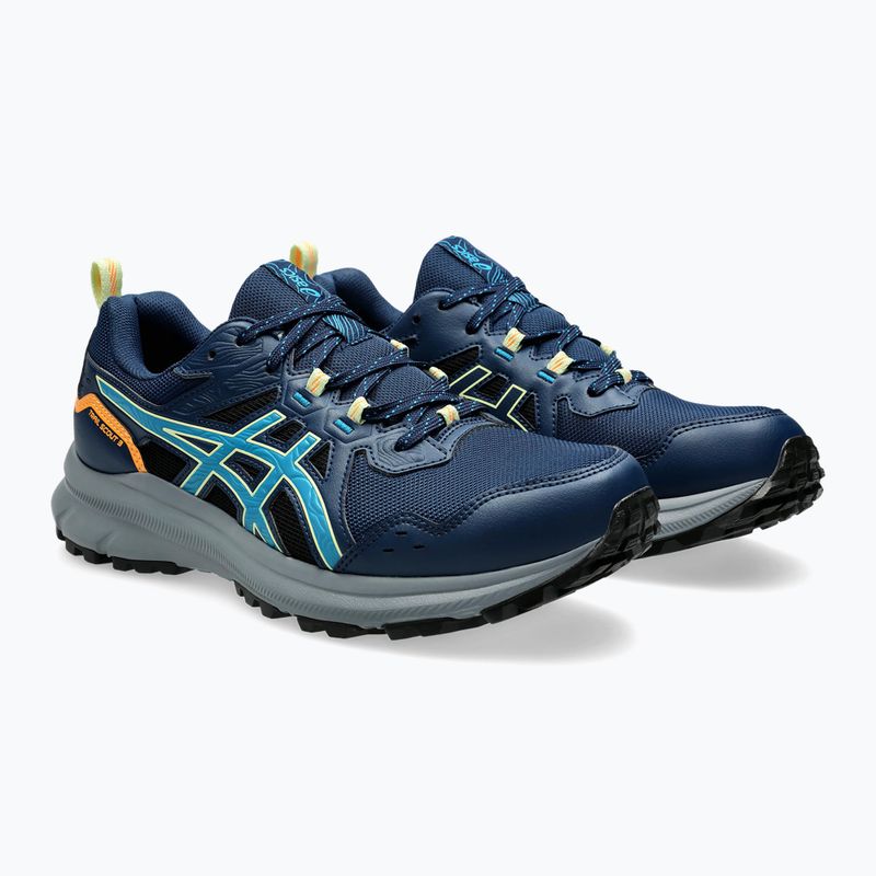 Кросівки для бігу чоловічі ASICS Trail Scout 3 night sky/teal blue 10