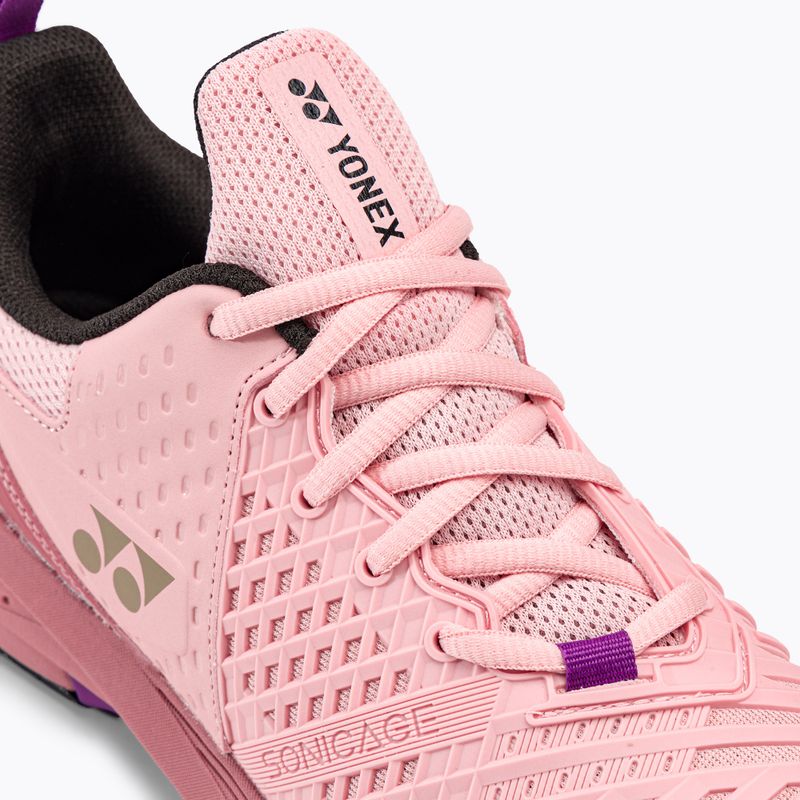 Жіночі тенісні туфлі YONEX Sonicage 3 рожевий/бежевий 8
