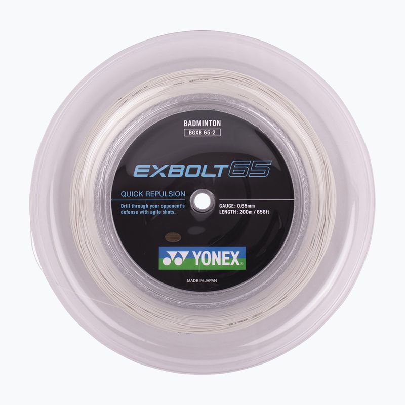 Струна для бадмінтону YONEX Exbolt 65 Set 10 м біла
