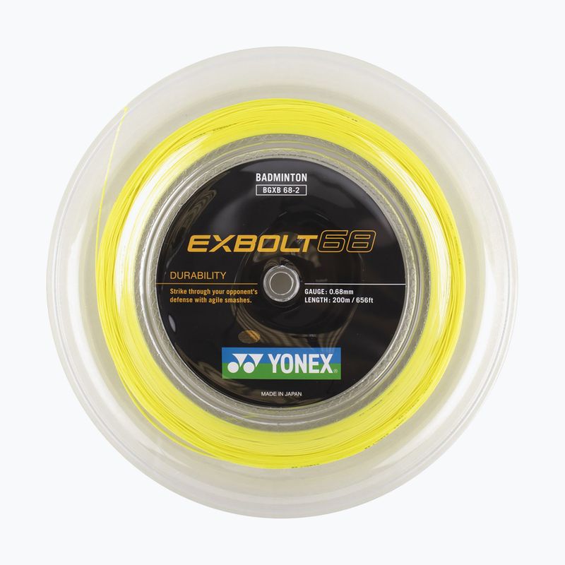 Струна для бадмінтону YONEX Exbolt 68 Set 10 м yellow