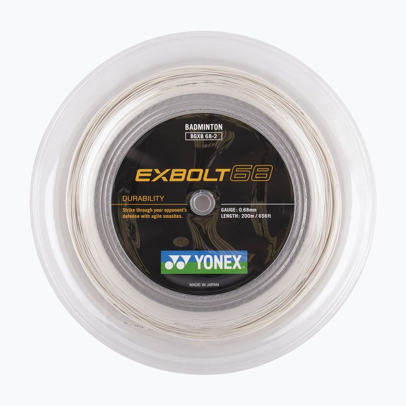 Струна для бадмінтону YONEX Exbolt 68 Set 10 м white