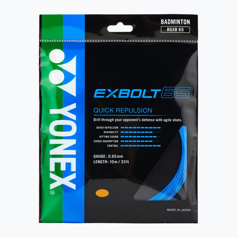 Струна для бадмінтону YONEX Exbolt 65 Set 10 м blue