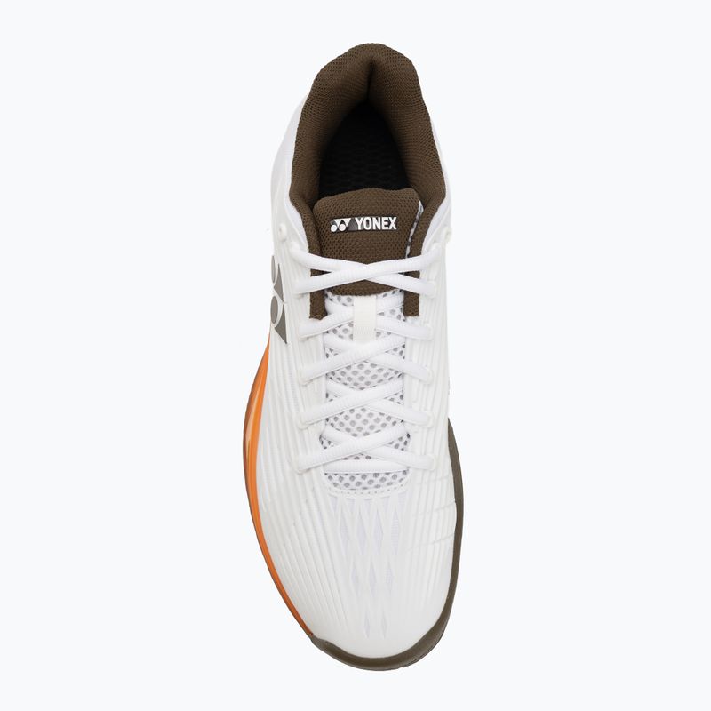 Чоловіче тенісне взуття YONEX Eclipson 5 white/brown 5
