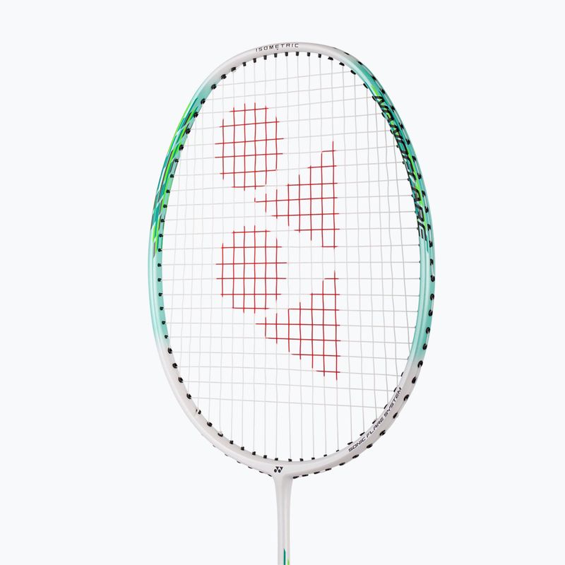 Ракетка для бадмінтону YONEX Nanoflare 001 Feel 2025 біла/м'ята 3