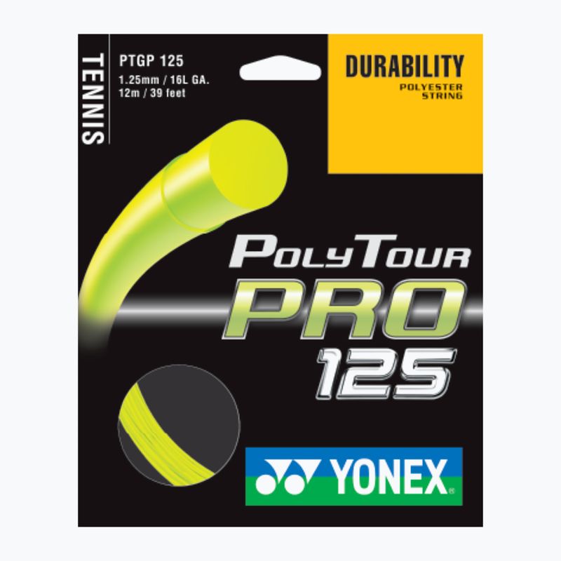 Струни тенісні YONEX Poly Tour Pro 125 LE Set yellow 3