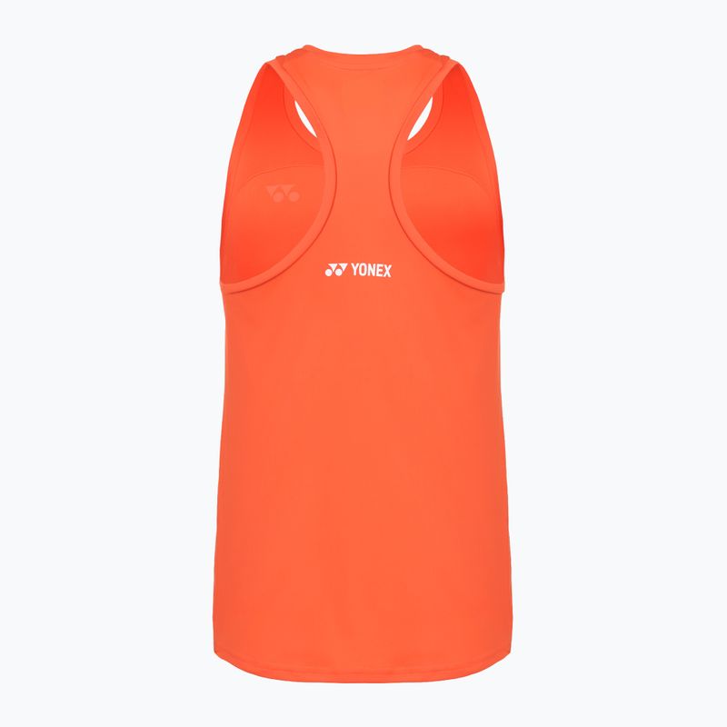 Футболка для тенісу жіноча YONEX 16853 Practice Tank In cyber orange 2