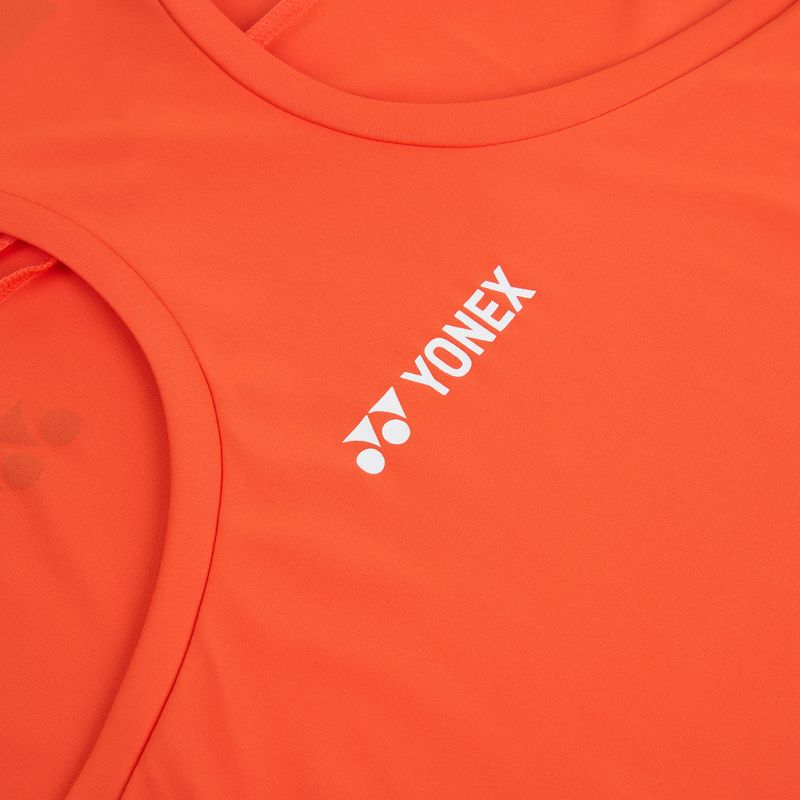 Футболка для тенісу жіноча YONEX 16853 Practice Tank In cyber orange 4