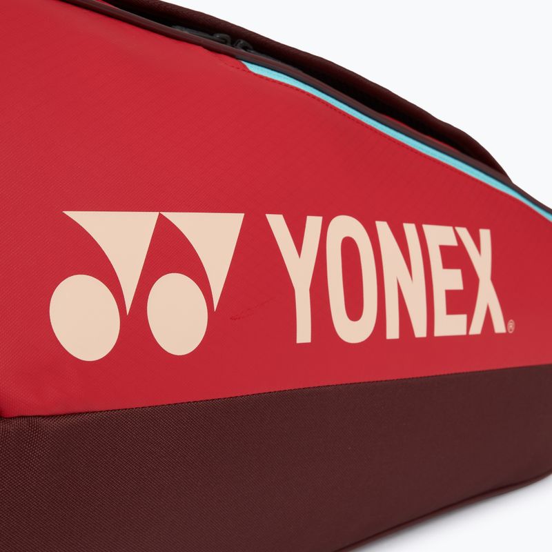 Сумка тенісна YONEX 42529 Team Racquet Bag 9 pcs ruby red 7