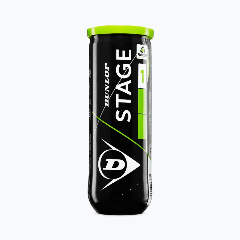 Тенісні м'ячі дитячі Dunlop Stage 1 3 шт. зелені 601338 2
