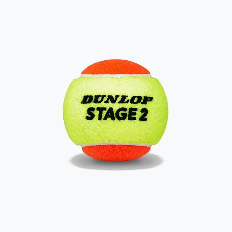 Тенісні м'ячі дитячі Dunlop Stage 2 60 шт. помаранчево-жовті 601343 2