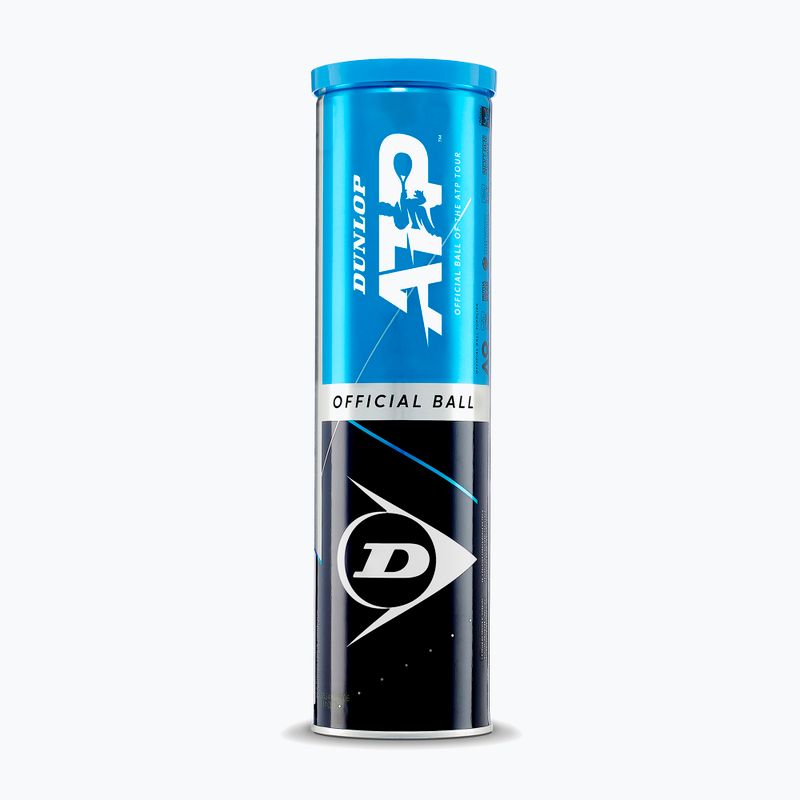 М'ячі тенісні Dunlop ATP Tour 4 pack green 2