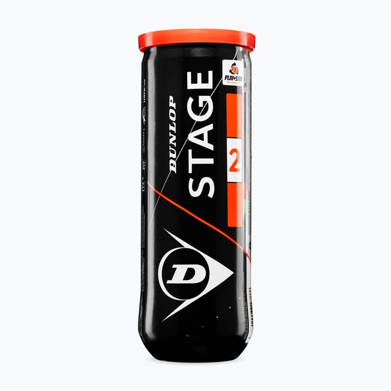 М'ячі тенісні Dunlop Stage 2 3 pack orange 2