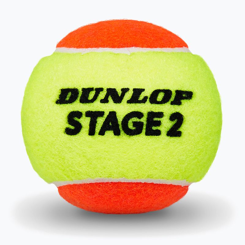 М'ячі тенісні Dunlop Stage 2 3 pack orange 3