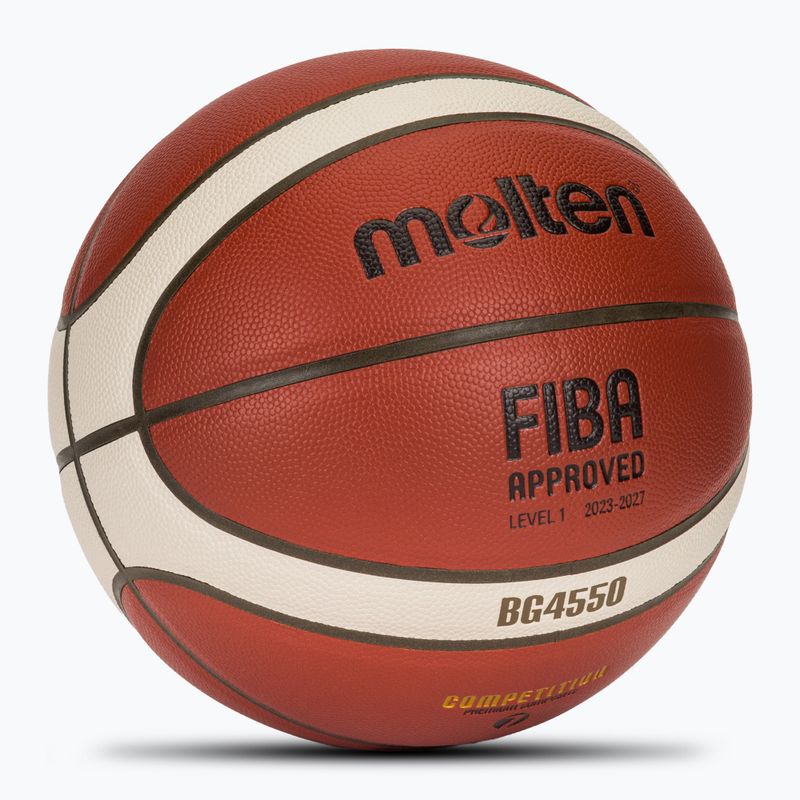 М'яч баскетбольний Molten B7G4550 FIBA brown розмір 7 2