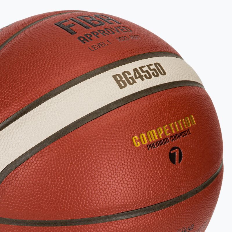 М'яч баскетбольний Molten B7G4550 FIBA brown розмір 7 3