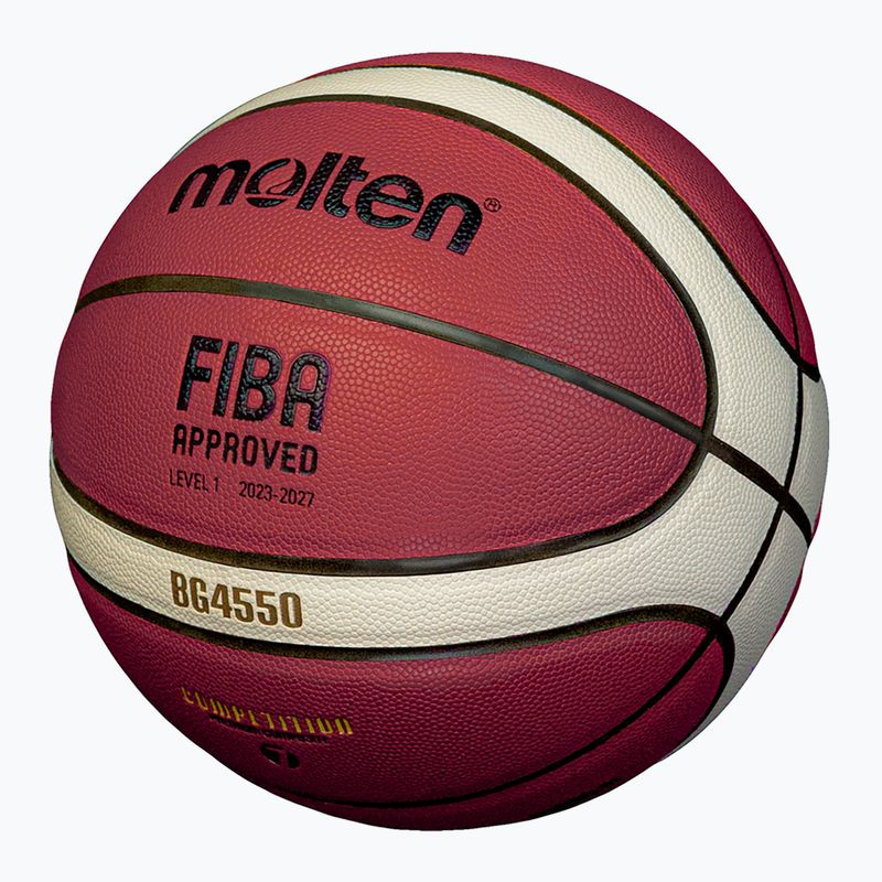 М'яч баскетбольний Molten B7G4550 FIBA brown розмір 7 2