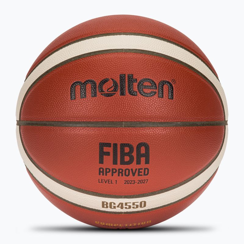 М'яч баскетбольний Molten B6G4550 FIBA brown розмір 6